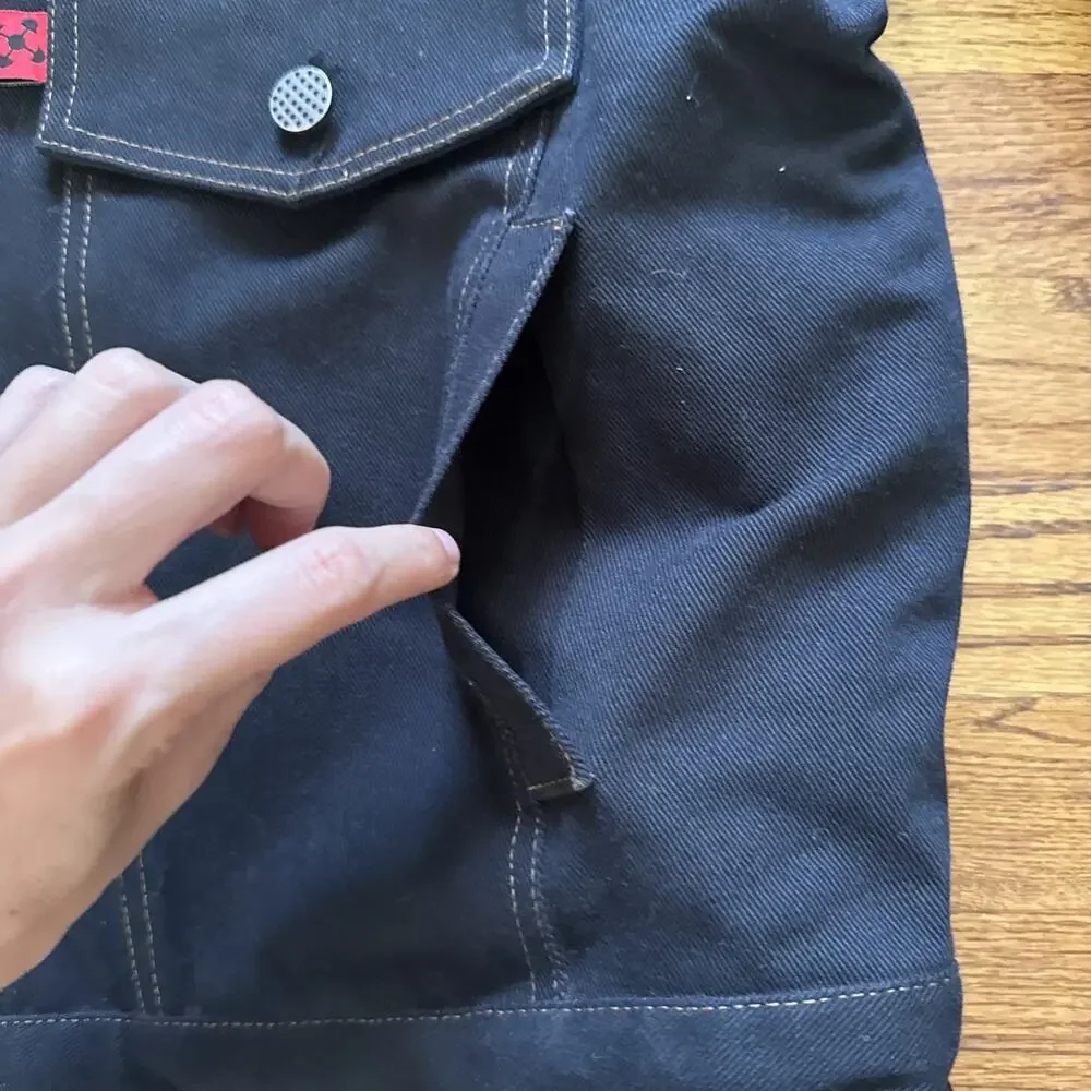 Kwame adusei KARD DENIM JACKET - ONE SIZE / BLACK - Picture 4 of 12